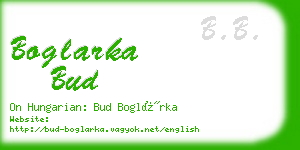 boglarka bud business card